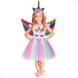Kit Vestido Tutu Unicornio