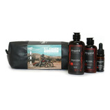 Kit Viagem Barba Necessaire Shampoo Balm E Óleo Viking