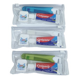 Kit Viagem Colgate 60 Peças Escova Estojo E Fio Dental
