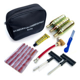 Kit Viagem Moto Reparo Furo Pneu S Câmara 3 Garrafa Co2