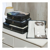 Kit Viagem Organizador Bolsas Portátil Impermeável Com Zíper