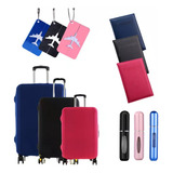 Kit Viagem Porta Passaporte Tag Capa Mala E Porta Perfume