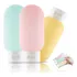 Kit Viagem Porta Shampoo Mini Frasco Pote Creme 3 Peças 60ml