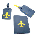 Kit Viagem Tag Mala Maktub De Bagagens Porta Passaporte