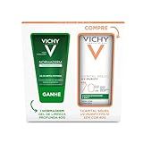 Kit Vichy  Capital Soleil UV Purify  Protetor Sola Facial Com Ação Antioleosidade E Ação Purificante FPS70 40G   Gratis Gel De Limpeza Normaderm 40g