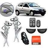 Kit Vidro Elétrico Com Antiesmagamento Chevrolet Celta 4 Portas Dianteiro 2002 A 2012 Tragial