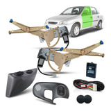 Kit Vidro Eletrico Corsa Super 4 Portas Dianteiro98 Cinza