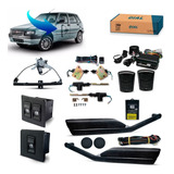 Kit Vidro Elétrico Fiat Uno 4p Dianteiro Trava Alarme 2001