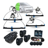 Kit Vidro Elétrico Fiesta 2009 2010 2011 4 Portas Completo