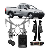 Kit Vidro Elétrico Montana 2003 2004 2005 2006 2007 2009 Corsa Novo 4 Porta Dianteiro Com Modulo Sensorizado