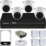 Kit Vigilancia 4 Cameras Intelbras Para