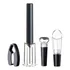 Kit Vinho 4 Peças Saca Rolha Tampa Corta Lacre Aerador