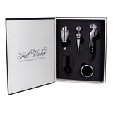 Kit Vinho 5pçs Abridor Saca Rolhas Tampa Dosador Acessórios