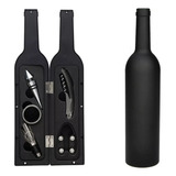 Kit Vinho 6 Peças Case Abridor Saca Rolha Tampa Anel Garrafa