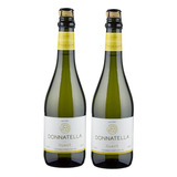 Kit Vinho Donnatella Frisante Branco Suave 660ml 2 Unidades