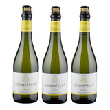 Kit Vinho Donnatella Frisante Branco Suave Fino 660ml 3uni