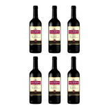 Kit Vinho Tinto Bordô Suave Halberth 750ml Caixa 6 Garrafas