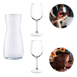 Kit Vinho Tinto Branco Decanter Jarra 500ml 2 Taças