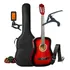 Kit Violao Acustico Iniciante Estudante Bravo An100 Completo Cor Rd   Red Burst Orientação Destro