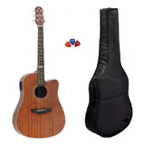 Kit Violão Eletroacustico Strinberg Sd200c Mahogany Satin