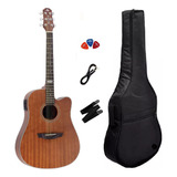 Kit Violão Eletroacústico Strinberg Sd200c Mahogany Satin