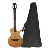 Kit Violão Modena Tagima Nylon Elétrico Flat Com Capa