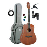 Kit Violão Strinberg Elétrico Sd201hc Half Cutaway Completo