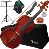 Kit Violino 3 4 Infantil Ve431 Com Estojo   Acessórios Eagle