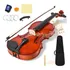 Kit Violino 4/4 Todo Madeira C/ Case+ Espaleira+ Afinador