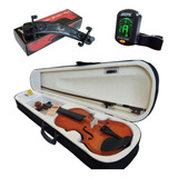 Kit Violino Barth 4 4 C Estojo Termico Espaleira Afinador