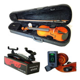 Kit Violino Barth Nt 4 4 C Case Bk Espaleira Afinador