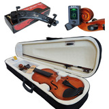 Kit Violino Barth Nt 4 4 C Estojo Espaleira Afinador Cr