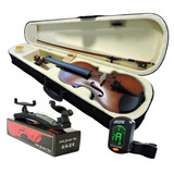 Kit Violino Barth Old 4/4 C/ Case+ Espaleira+ Afinador Cr