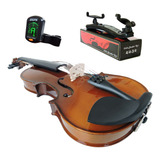 Kit Violino Barth Old Bright 4/4 C/ Case+ Espaleira+ Afin-cr