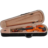 Kit Violino Dominante 4 4 Completo Estante Afinador Espaleir Cor Natural