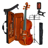 Kit Violino Eagle Ve441 4 4 Case Estante Espaleira Afinador