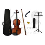Kit Violino Fosco Arco Breu Case