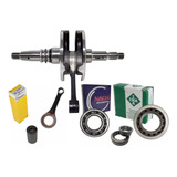 Kit Virabrequim Honda Biela Rolamentos Cg150 Metalleve Nachi
