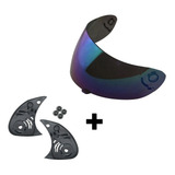 Kit Viseira Capacete Polivisor Ls2 Ff350 + Kit Reparo Ff350