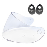 Kit Viseira Cristal Capacete Fly F7 F8 Fixador Lateral