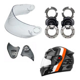 Kit Viseira Reparo Botões Chassi Capacete Fokker Mixs