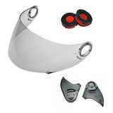 Kit Viseira Reparo Botões Chassi Capacete Fokker Mx5