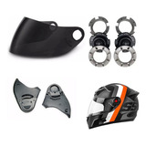 Kit Viseira Reparo Botões Chassi Capacete Fokker Mx5