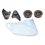 Kit Viseira Reparo Botões Chassi Capacete Fokker Mx5