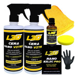 Kit Vitrificador Automotivo 2 Cera Automotiva L3d Premium
