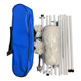 Kit Volei Completo Desmontável Portátil Rede Postes