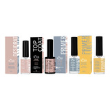 Kit Volia Preparadores Primer Ácido Desidrat Top Coat