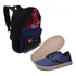 Kit Volta Às Aulas Tênis Infantil Casual + Mochila Escolar