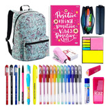 Kit Volta As Aulas Material Escolar 28 Peças Infantil Menina