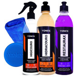 Kit Vonixx Higicouro E Hidracouro Couro Restaurax Plastico